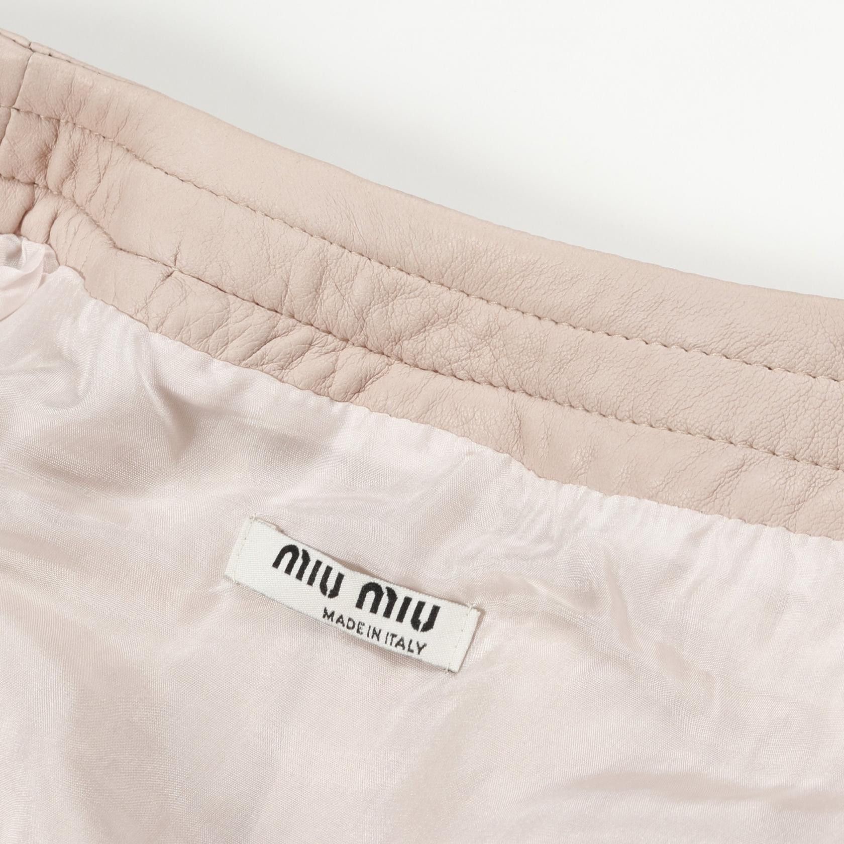 Miu Miu Miu Miu Miu Miu Leather Outerwear Leather Outerwear Size ONE SIZE - 7 Thumbnail