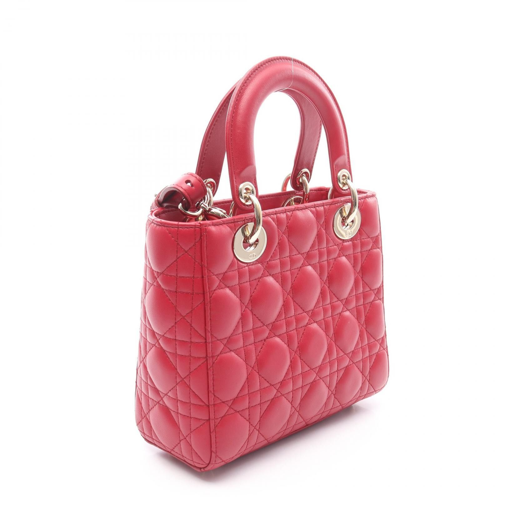 Dior Dior Dior Lady Dior Leather Handbag Leather Handbag Size ONE SIZE - 2 Thumbnail