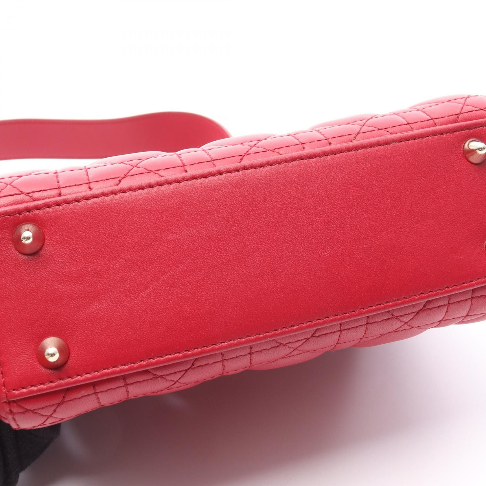 Dior Dior Dior Lady Dior Leather Handbag Leather Handbag Size ONE SIZE - 5 Thumbnail