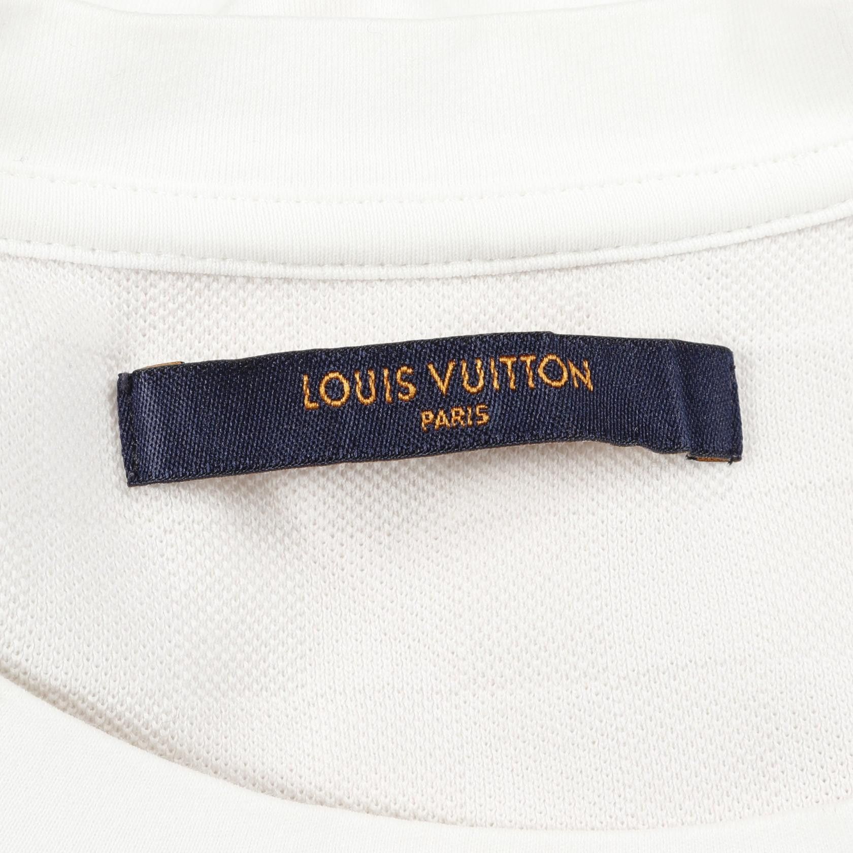 Louis Vuitton Louis Vuitton Louis Vuitton Damier Cotton Top Cotton Tops RM201Q CMS H6Y45W Size ONE SIZE - 3 Thumbnail