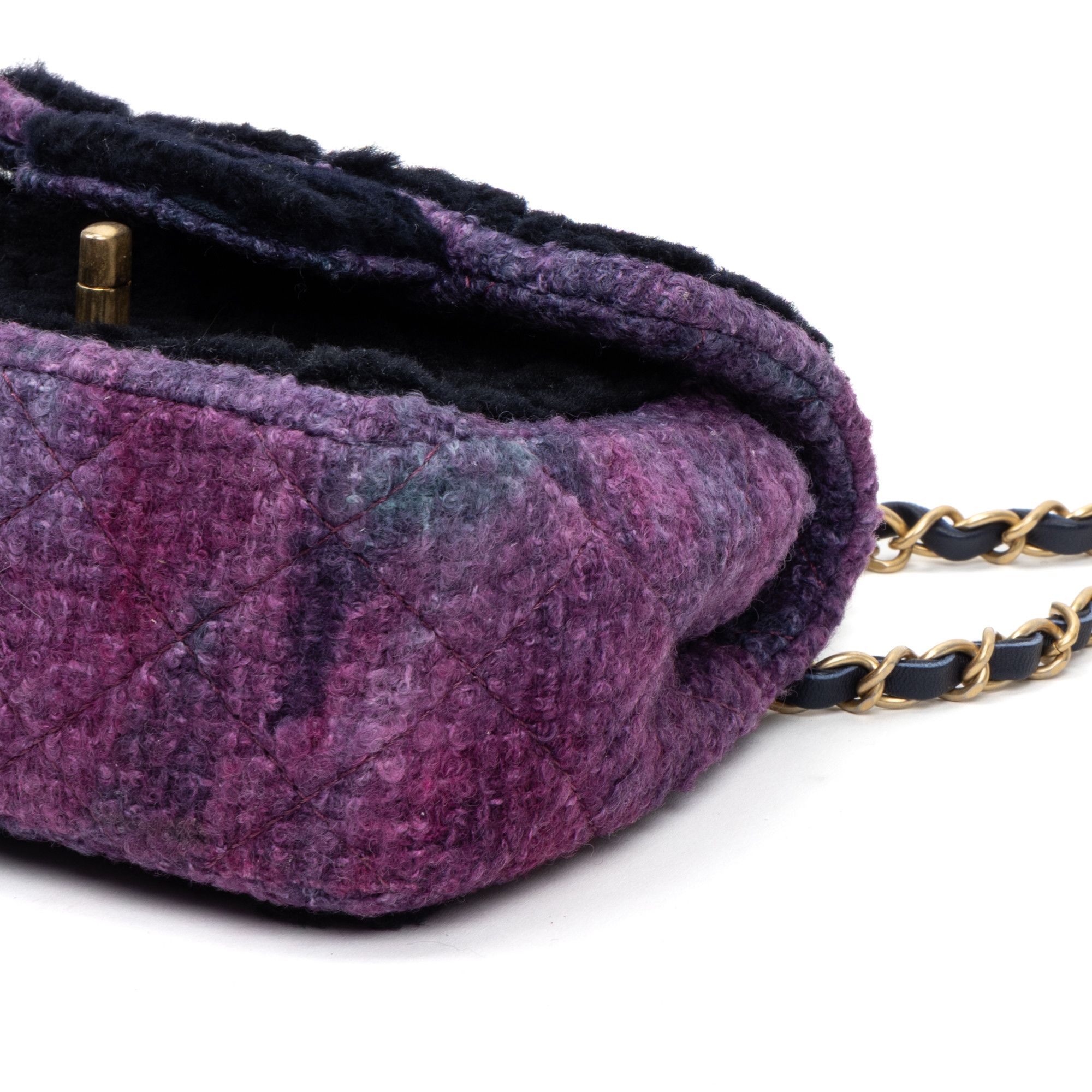 Chanel Rare Shearling Square Single Flap Mini Size ONE SIZE - 8 Thumbnail