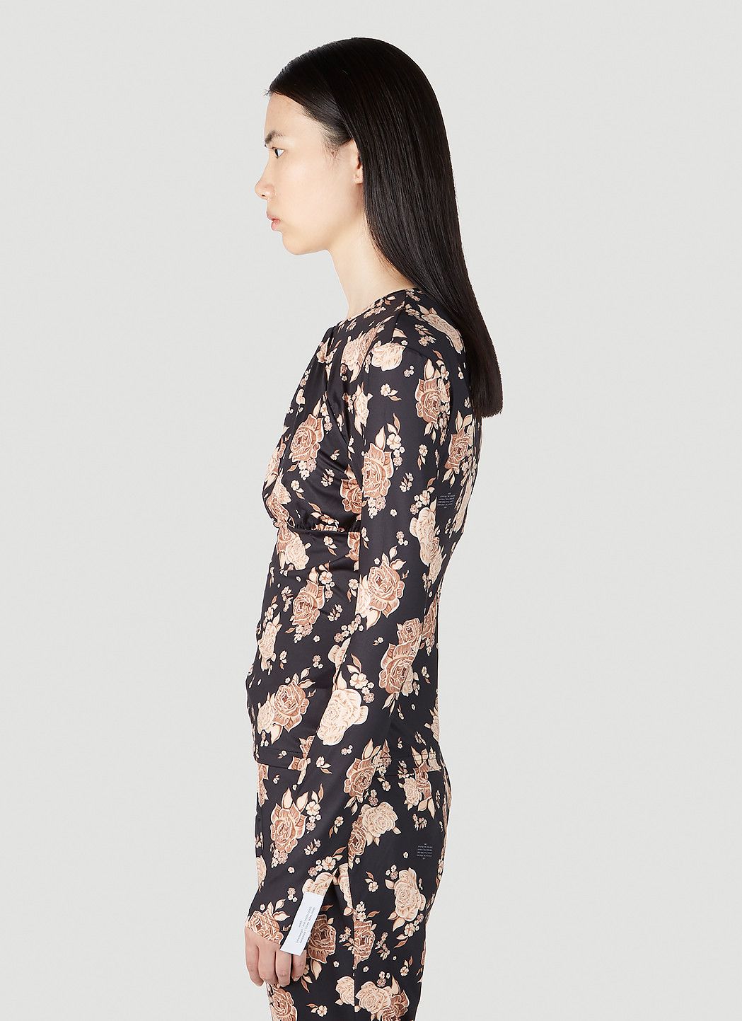 rokh Floral Jersey Top Size M / US 6-8 / IT 42-44 - 3 Thumbnail
