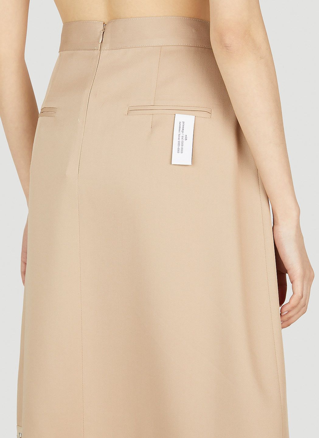 rokh Hook And Eye Tape Pleat Skirt Size 34" / US 12 / IT 48 - 5 Thumbnail