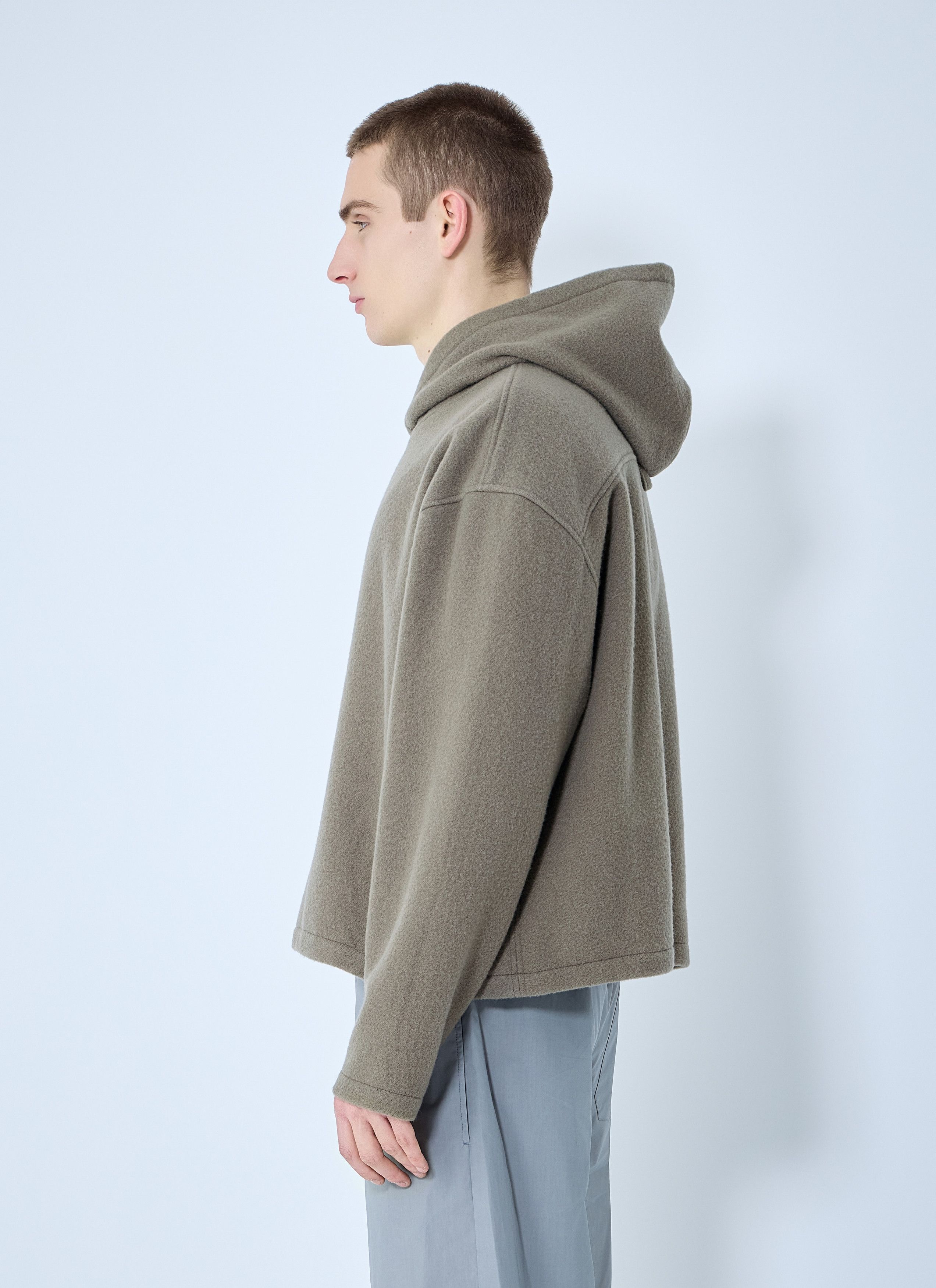 Fleece Hooded Sweatshirt Sweaters Knitwear