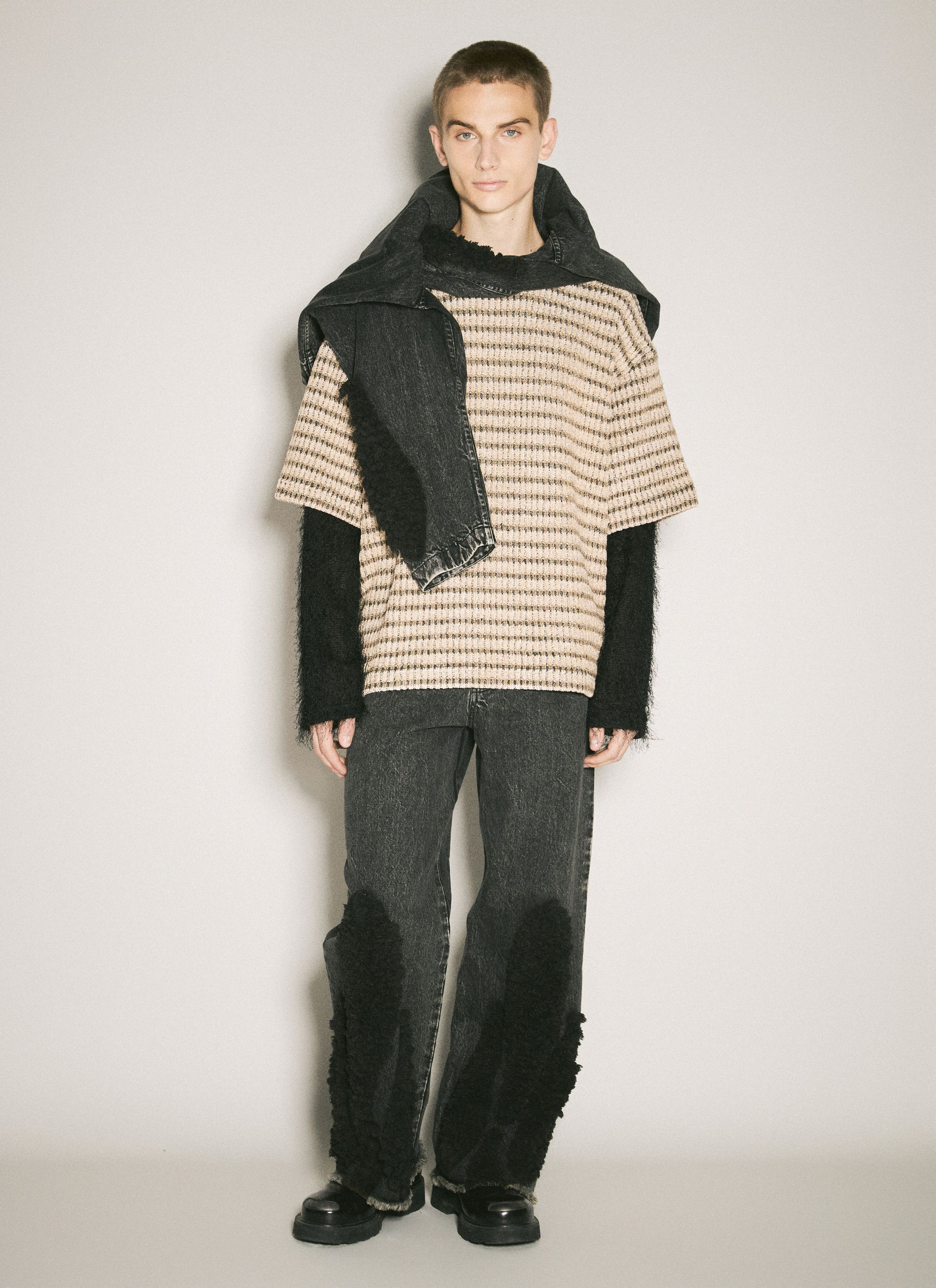 Song For The Mute Double-Layered Sleeves Sweater Size US XL / EU 56 / 4 - 2 Thumbnail