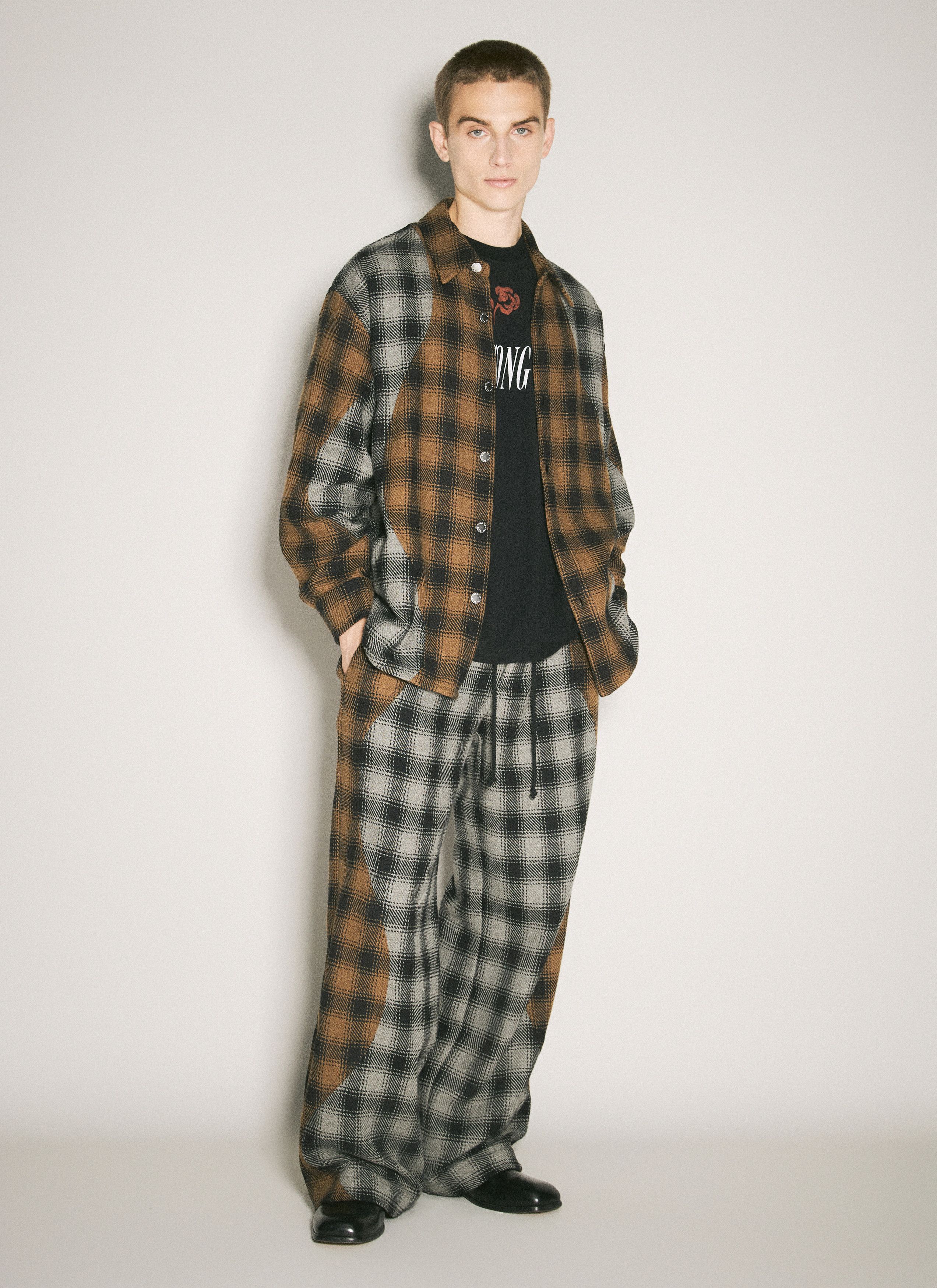 Song For The Mute Plaid Shirt Jacket Size US M / EU 48-50 / 2 - 2 Thumbnail