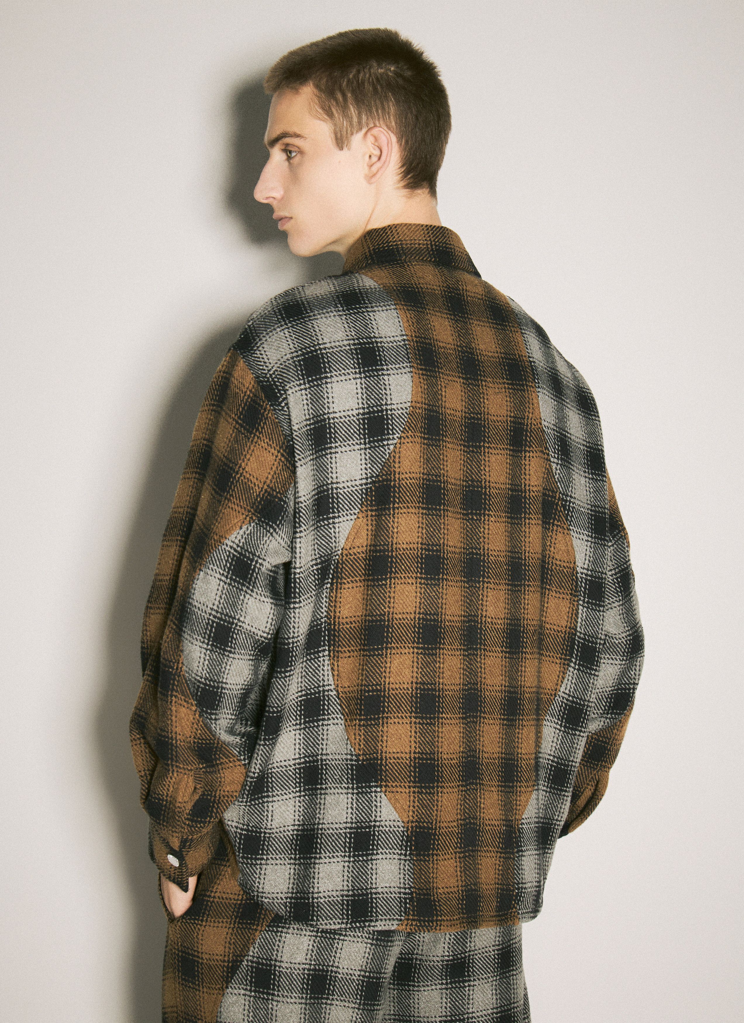 Song For The Mute Plaid Shirt Jacket Size US XL / EU 56 / 4 - 5 Thumbnail