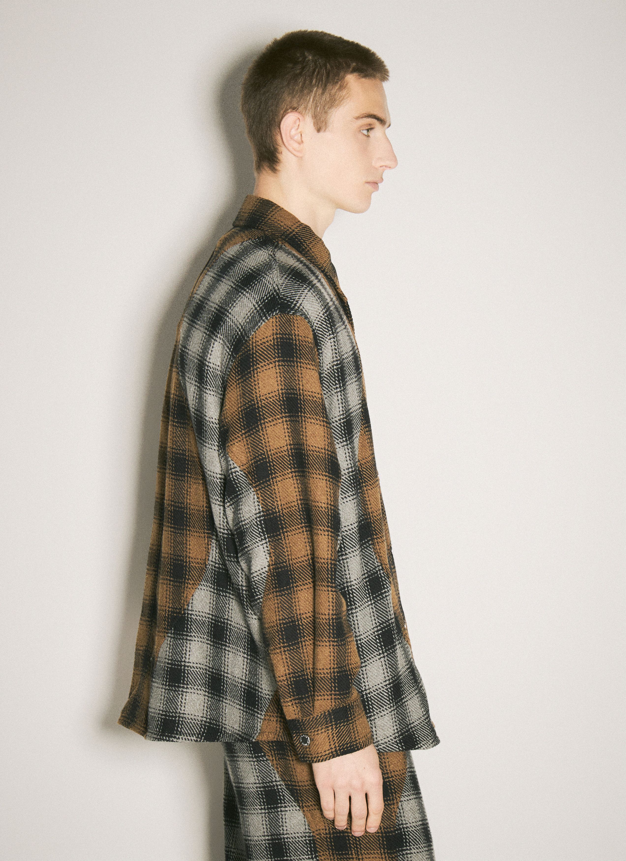 Song For The Mute Plaid Shirt Jacket Size US XL / EU 56 / 4 - 4 Thumbnail