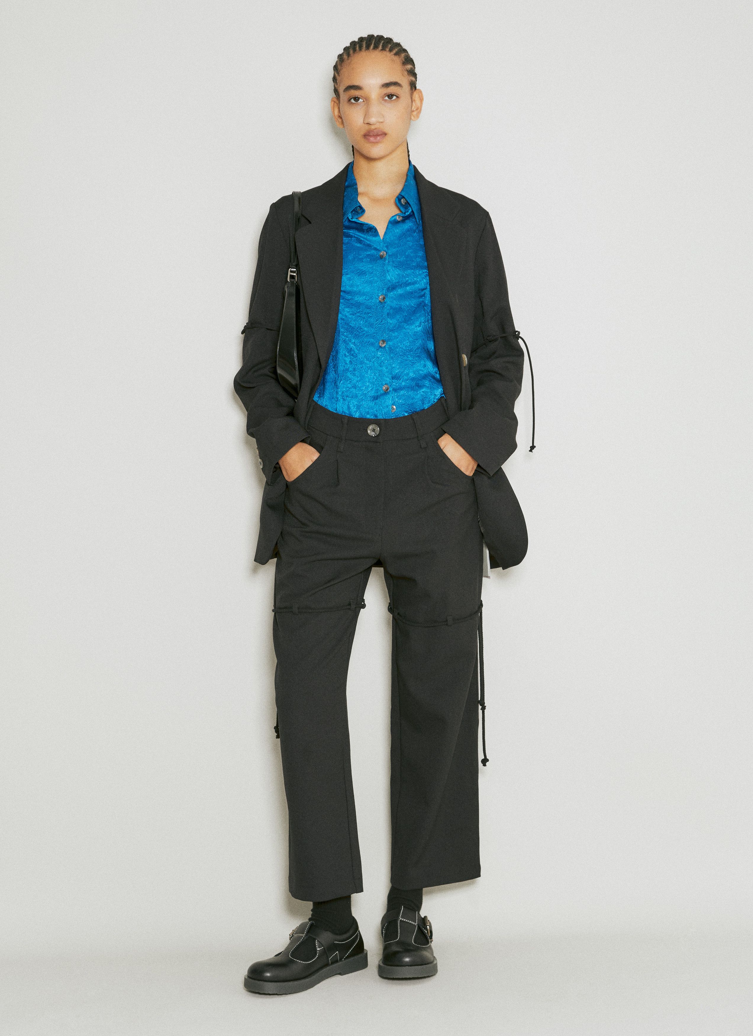 Song For The Mute Straight Leg Suit Pants Size 32" / US 10 / IT 46 - 3 Thumbnail