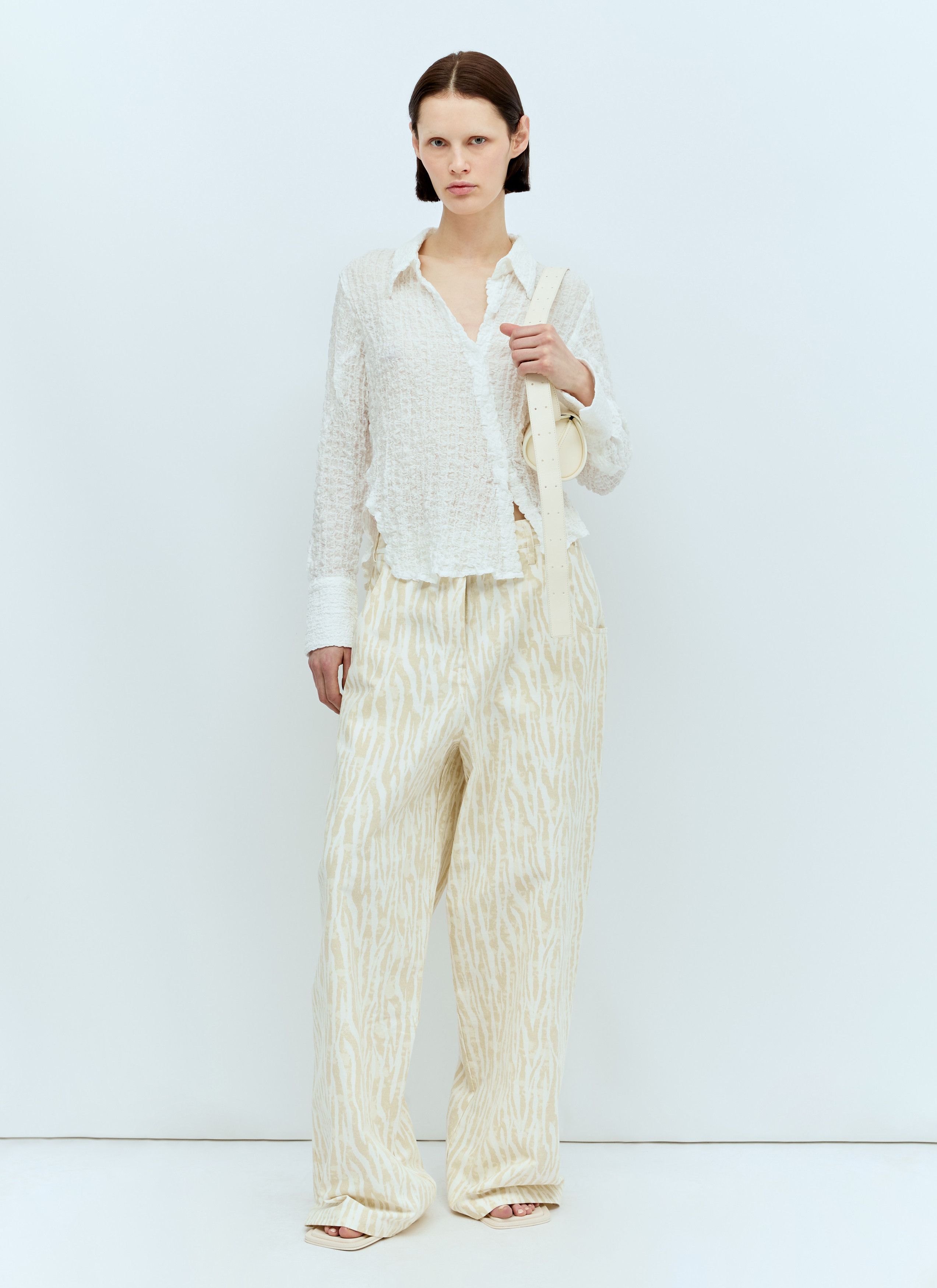 Song For The Mute Printed Pants Size 30" / US 8 / IT 44 - 2 Thumbnail