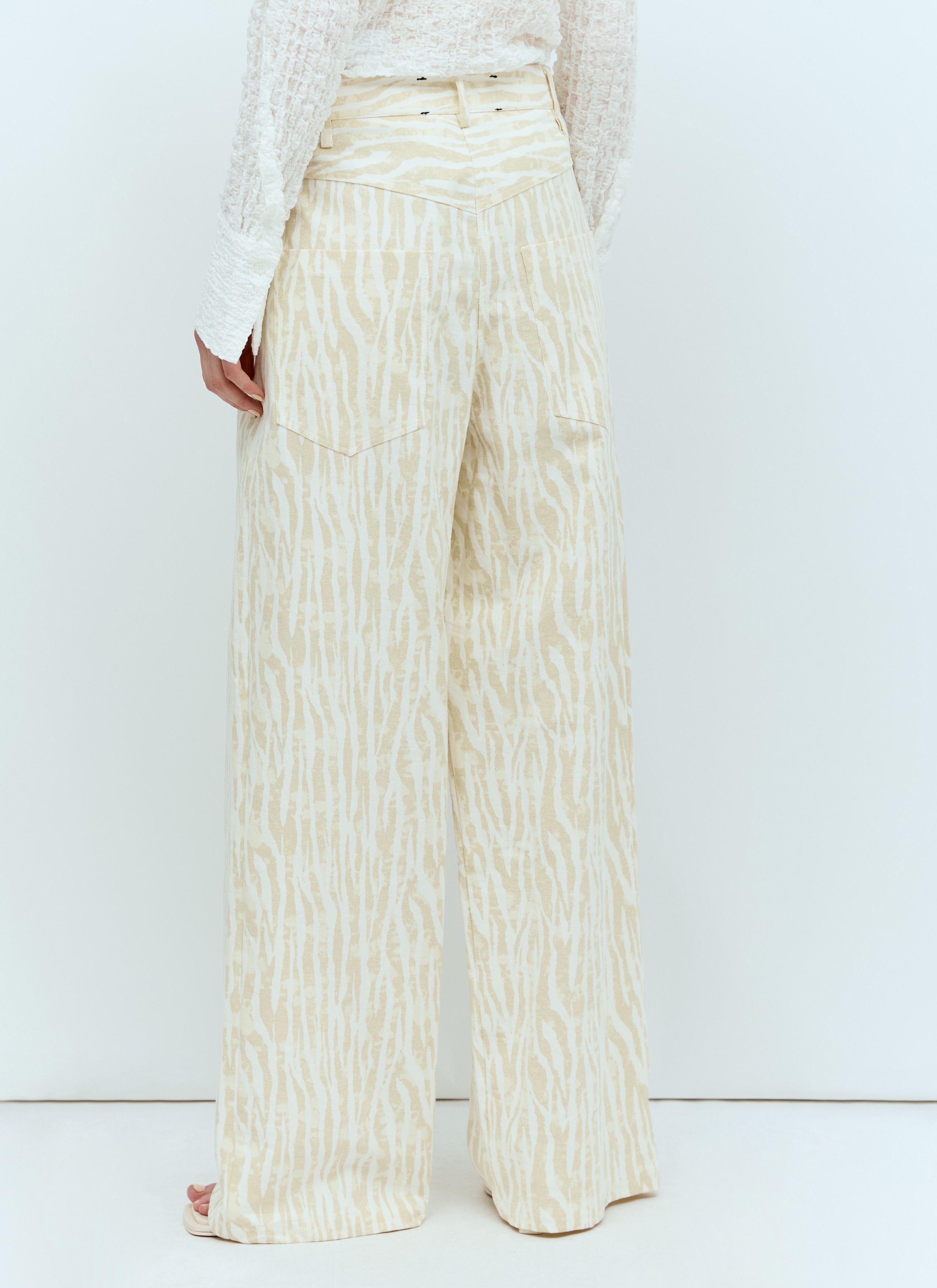 Song For The Mute Printed Pants Size 30" / US 8 / IT 44 - 6 Thumbnail