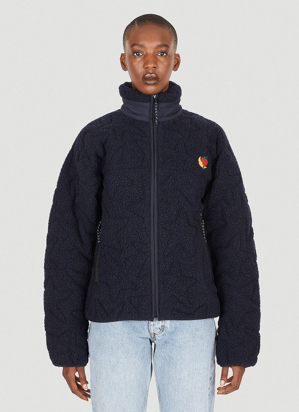 Sky High Farm Workwear Quilted Fleece Zip Jacket Size US XL / EU 56 / 4 - 6 Thumbnail