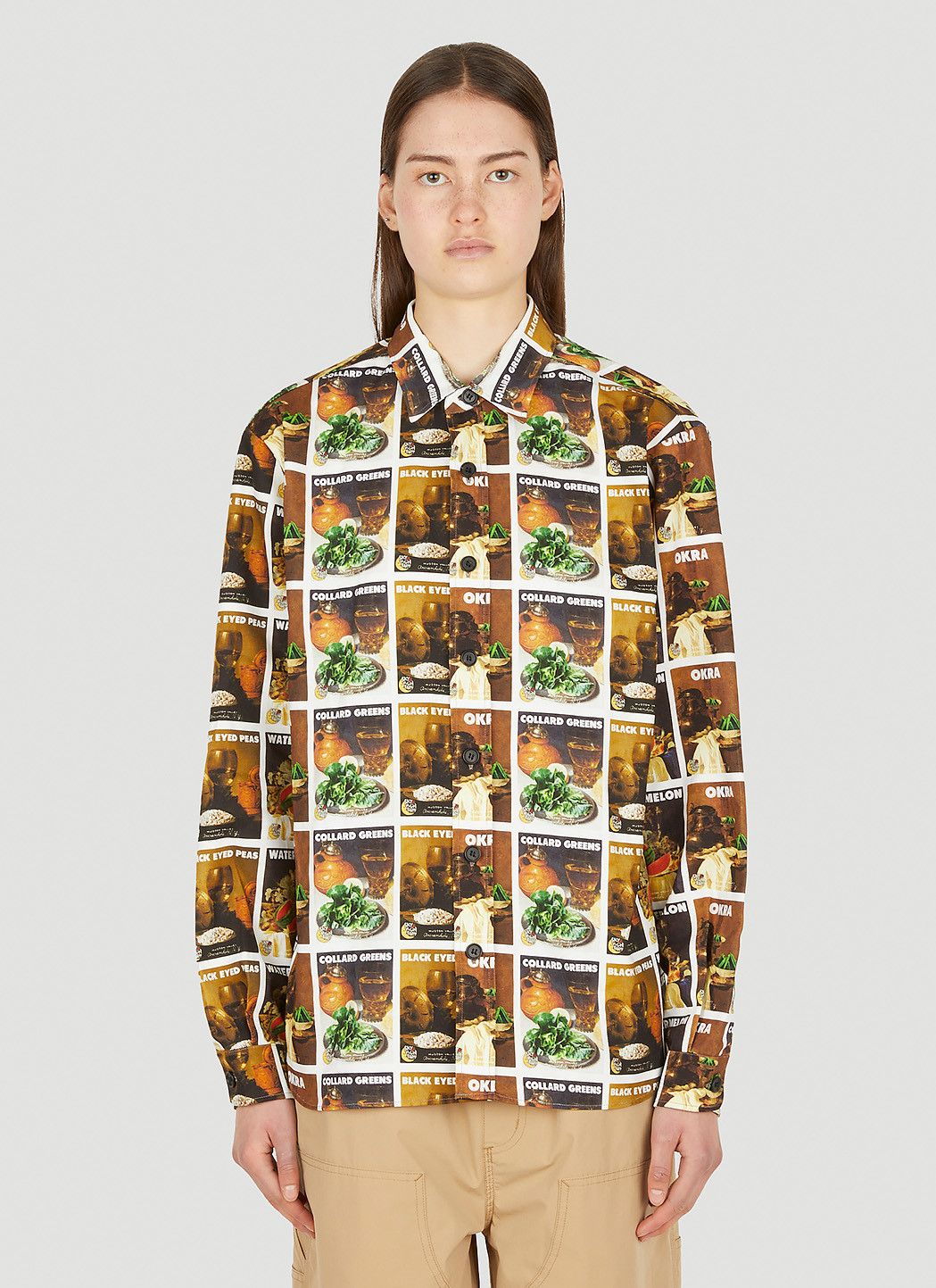 Sky High Farm Workwear x Denim Tears All Over Print Shirt Size L / US 10 / IT 46 - 6 Thumbnail