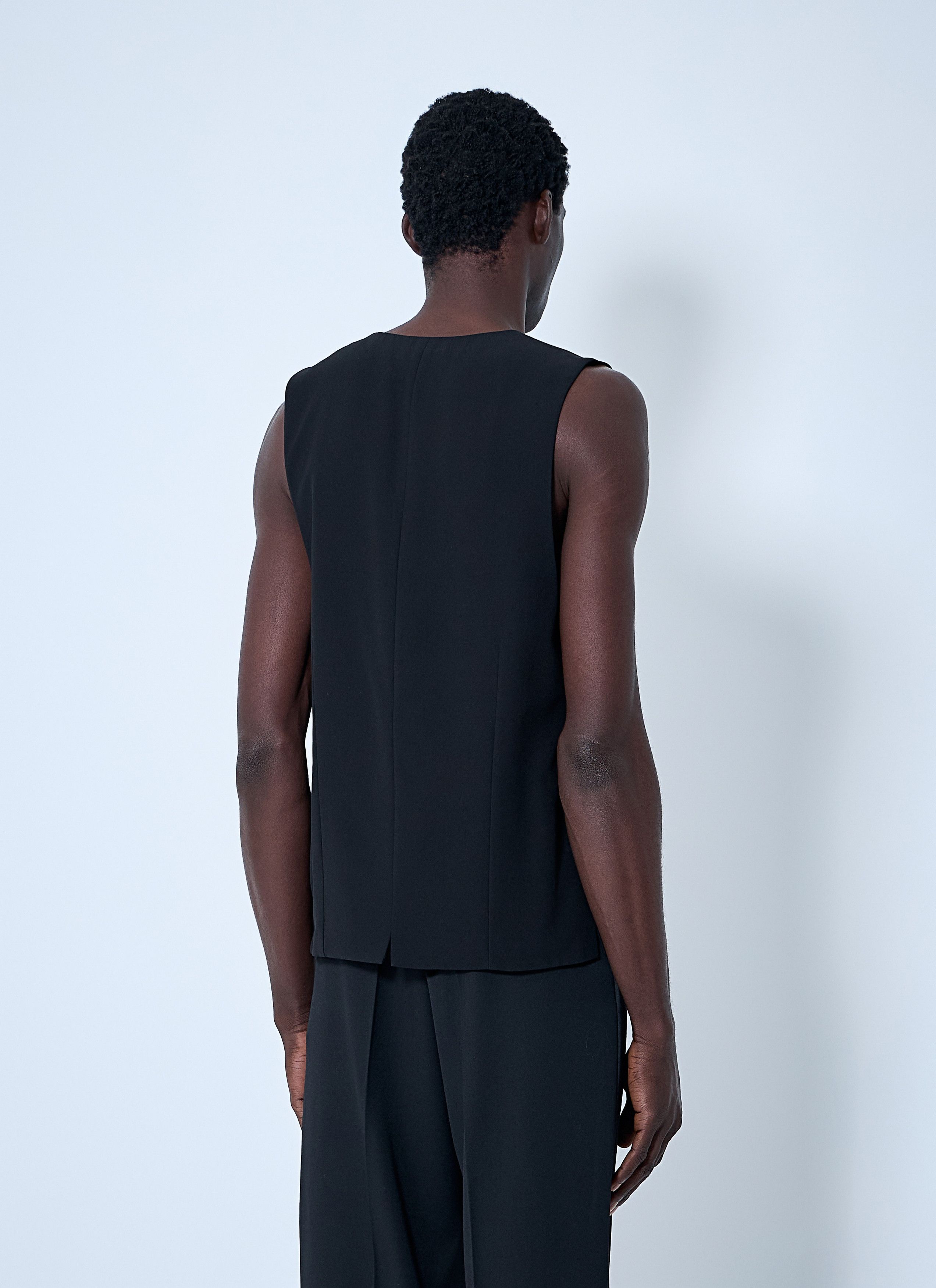 Saint Laurent Paris Silk Crepe Waistcoat Size US L / EU 52-54 / 3 - 4 Thumbnail