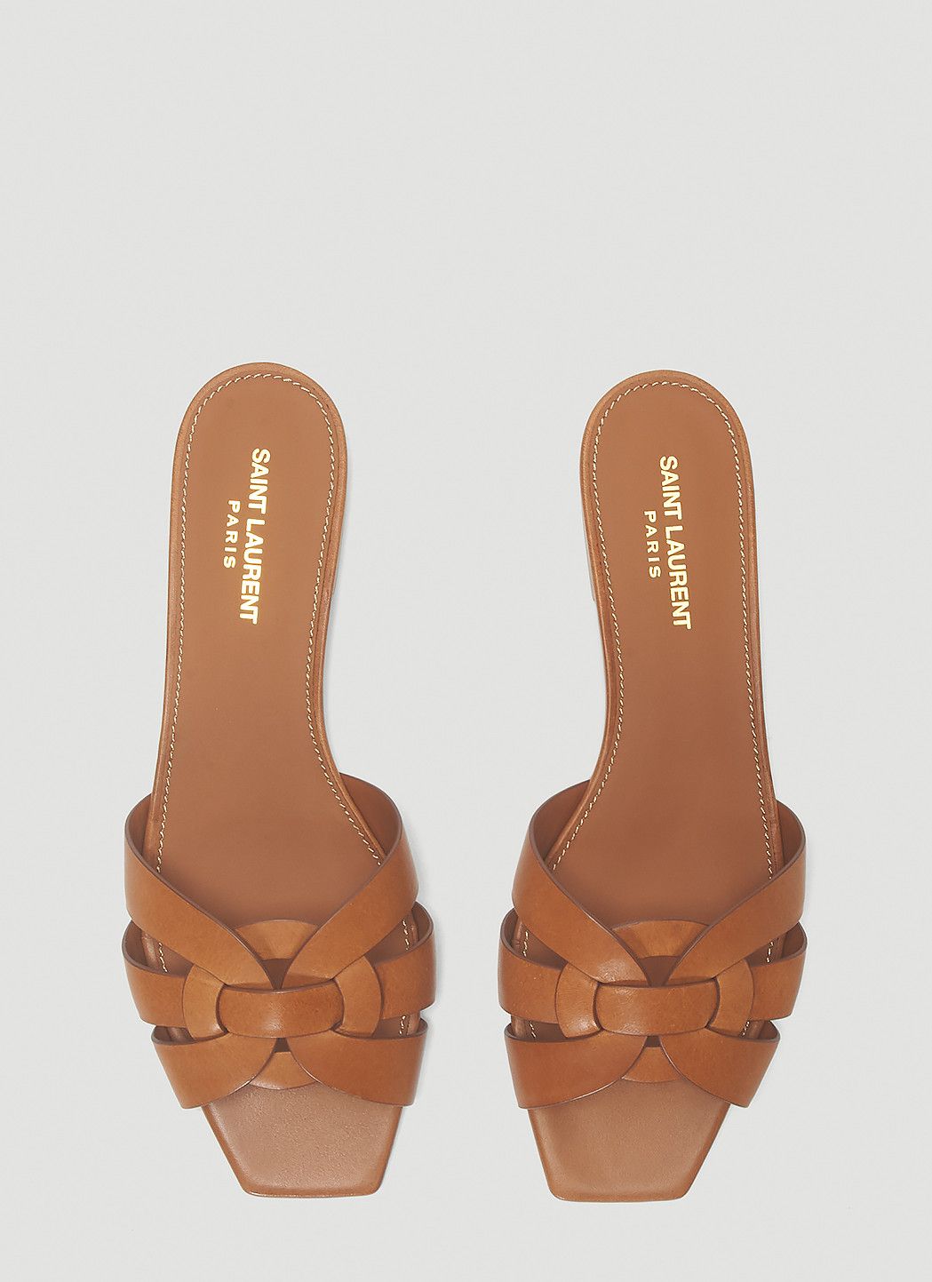 Saint Laurent Paris Tribute Sandals Size US 7 / IT 37 - 2 Thumbnail