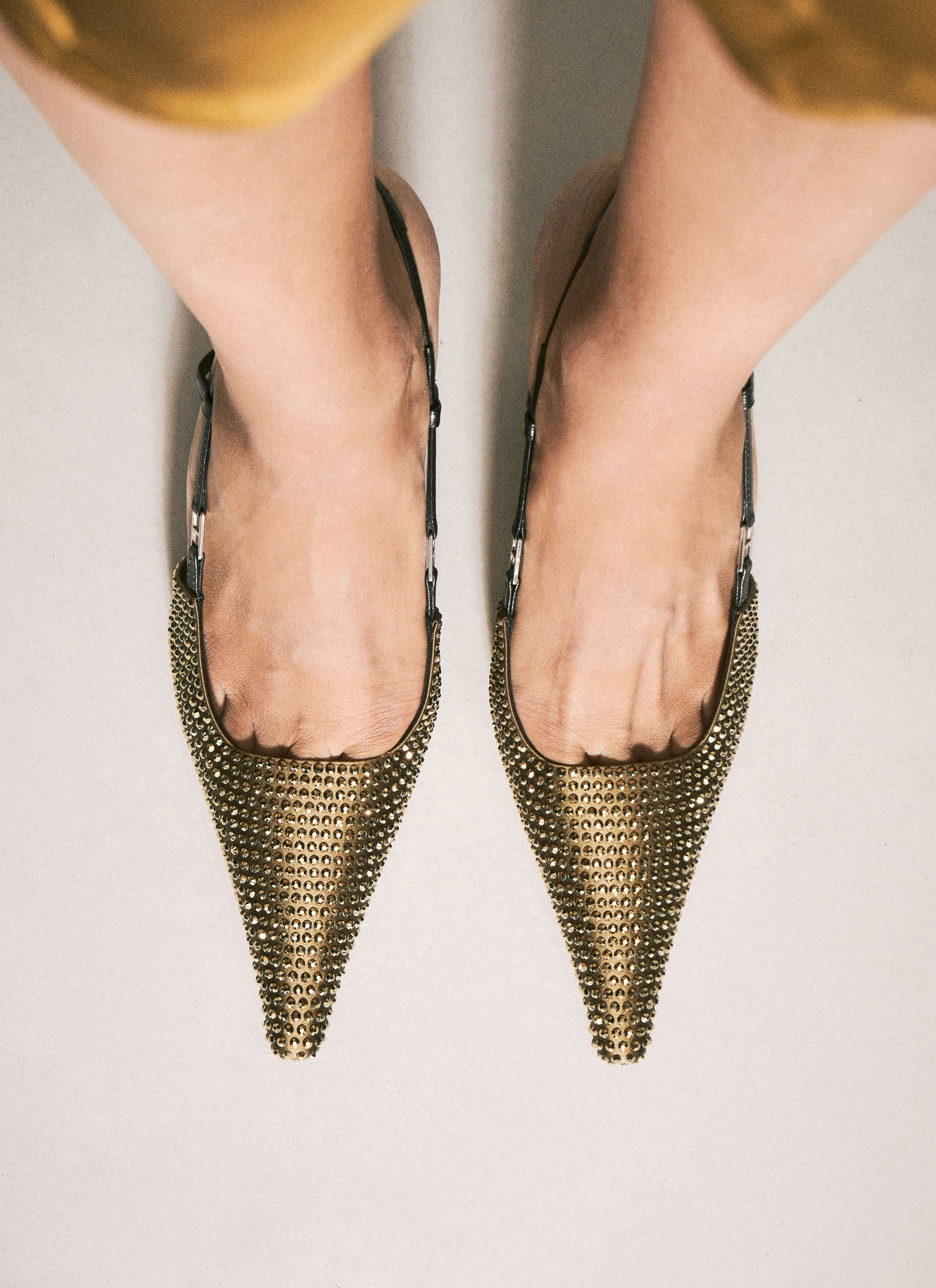 Saint Laurent Paris Crystal-Embellished Pumps Size US 7 / IT 37 - 2 Thumbnail