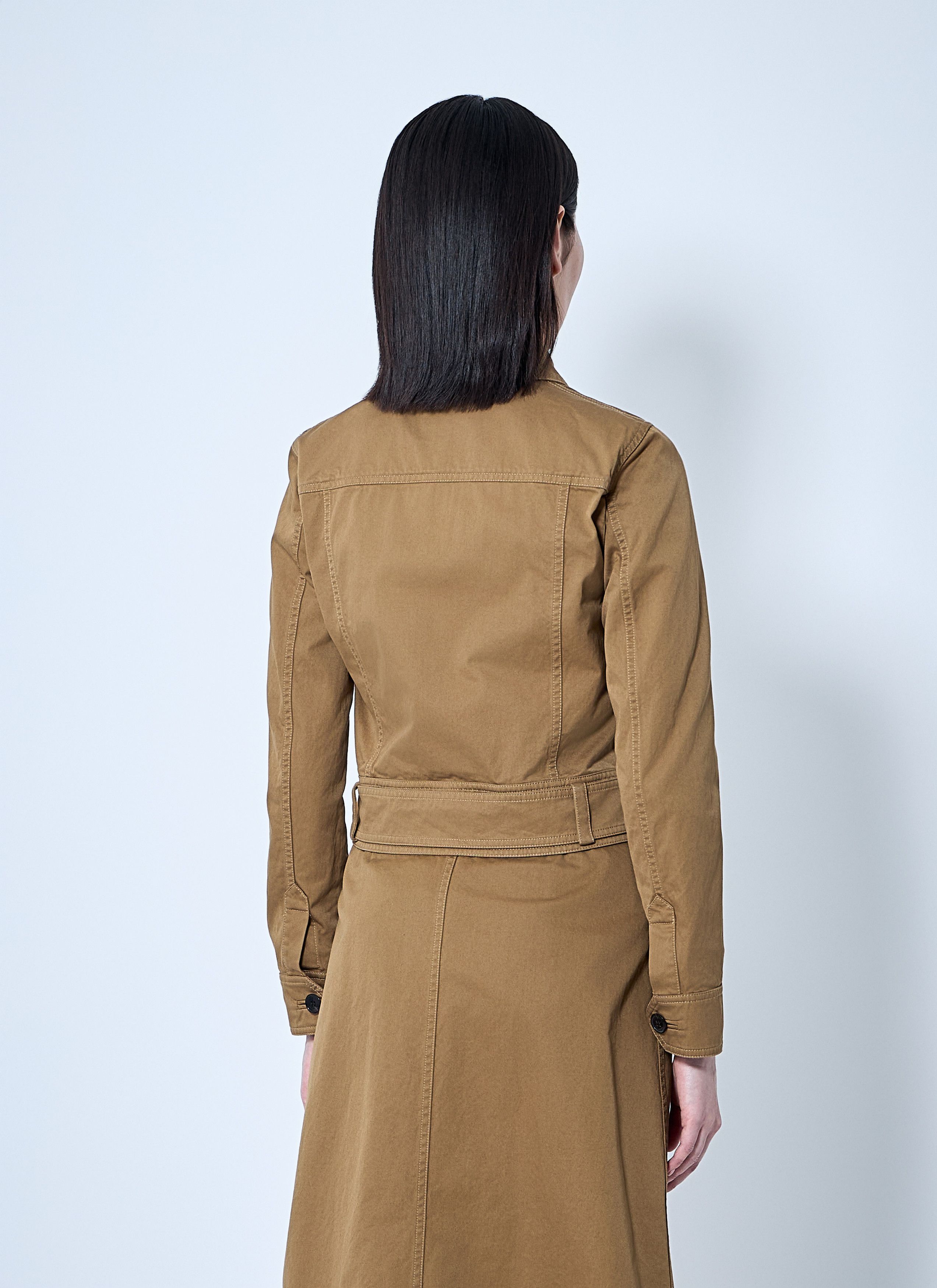 Saint Laurent Paris Cotton Serge Crop Jacket Size M / US 6-8 / IT 42-44 - 4 Thumbnail