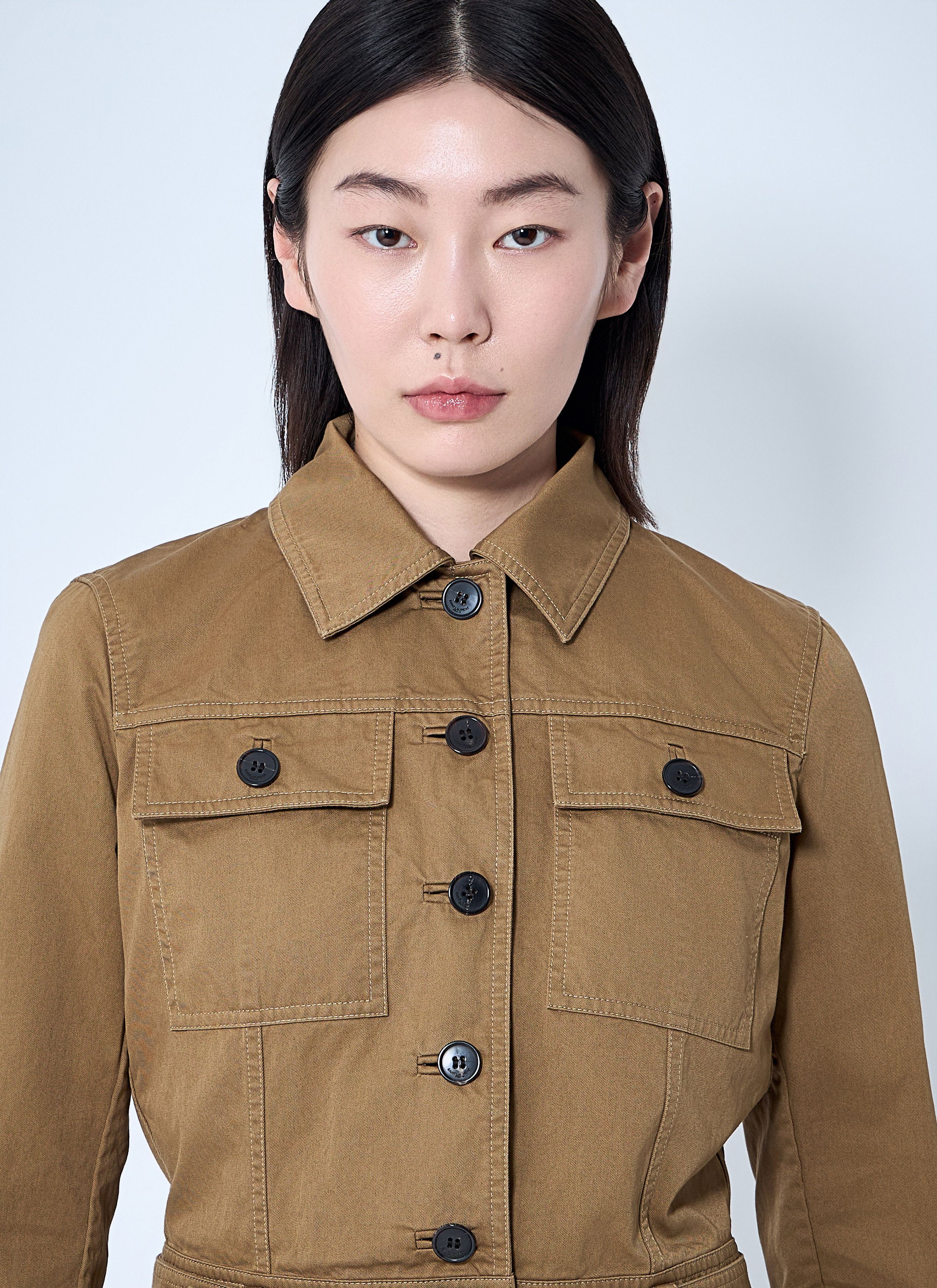 Saint Laurent Paris Cotton Serge Crop Jacket Size M / US 6-8 / IT 42-44 - 5 Thumbnail