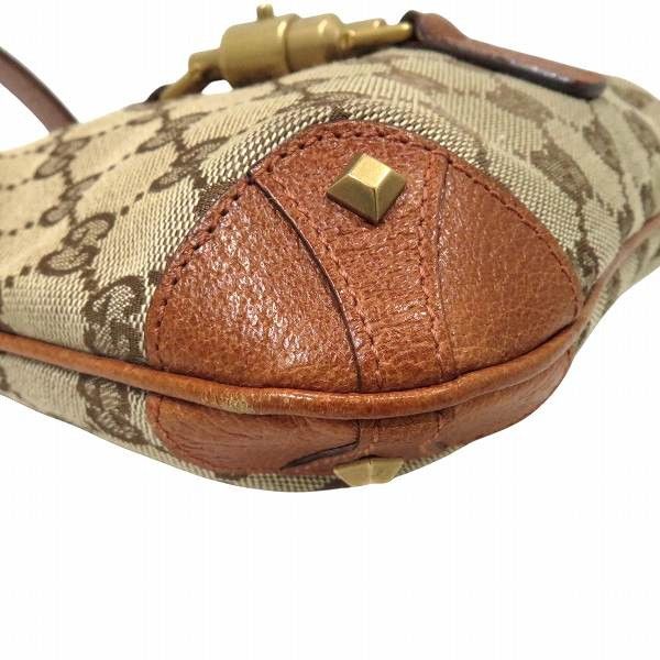 Gucci Gucci Gucci Jackie Leather Canvas Handbag Leather Handbag 120885 Size ONE SIZE - 5 Thumbnail