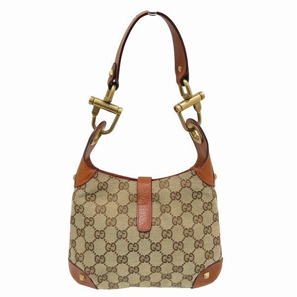 Gucci Gucci Gucci Jackie Leather Canvas Handbag Leather Handbag 120885 Size ONE SIZE - 2 Thumbnail
