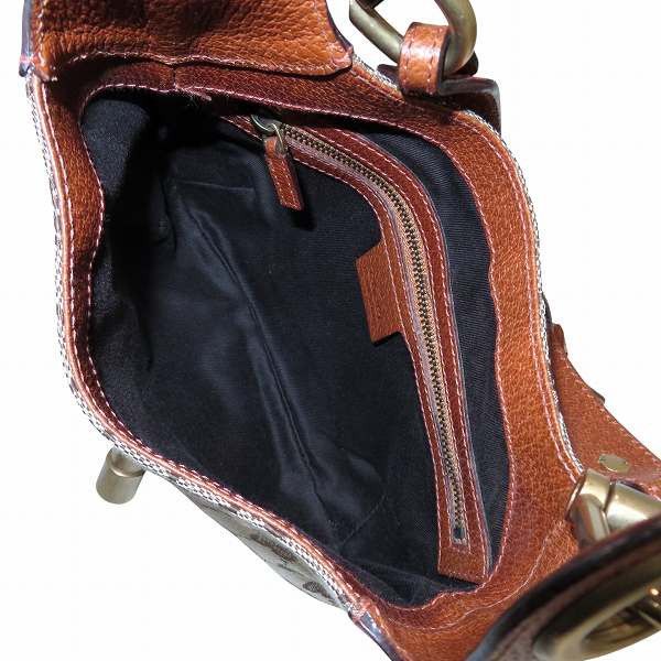 Gucci Gucci Gucci Jackie Leather Canvas Handbag Leather Handbag 120885 Size ONE SIZE - 6 Thumbnail