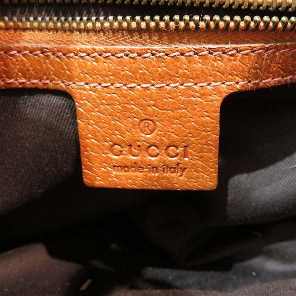 Gucci Gucci Gucci Jackie Leather Canvas Handbag Leather Handbag 120885 Size ONE SIZE - 4 Thumbnail
