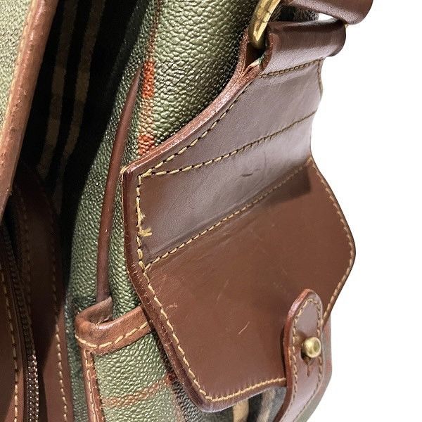 Burberry Burberry Burberry Check PVC Leather Shoulder Bag Canvas Shoulder Bag Size ONE SIZE - 7 Thumbnail