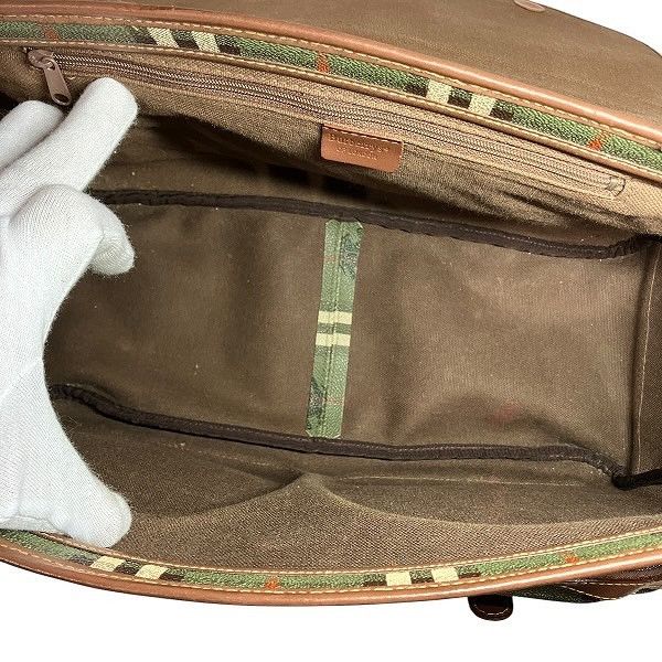Burberry Burberry Burberry Check PVC Leather Shoulder Bag Canvas Shoulder Bag Size ONE SIZE - 5 Thumbnail