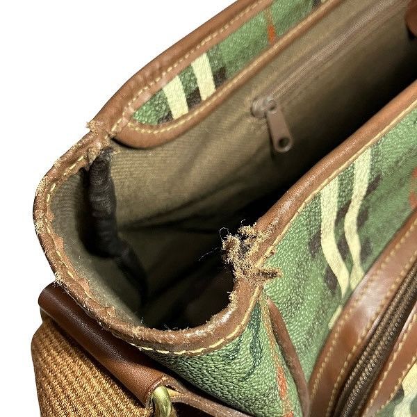 Burberry Burberry Burberry Check PVC Leather Shoulder Bag Canvas Shoulder Bag Size ONE SIZE - 6 Thumbnail