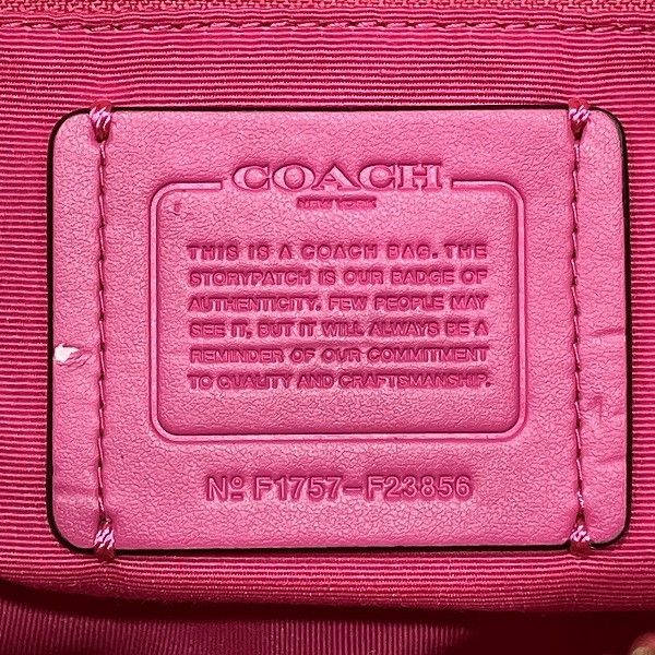 Coach Coach Coach Signature PVC 2way Bag Leather Shoulder Bag F23856 Size ONE SIZE - 5 Thumbnail