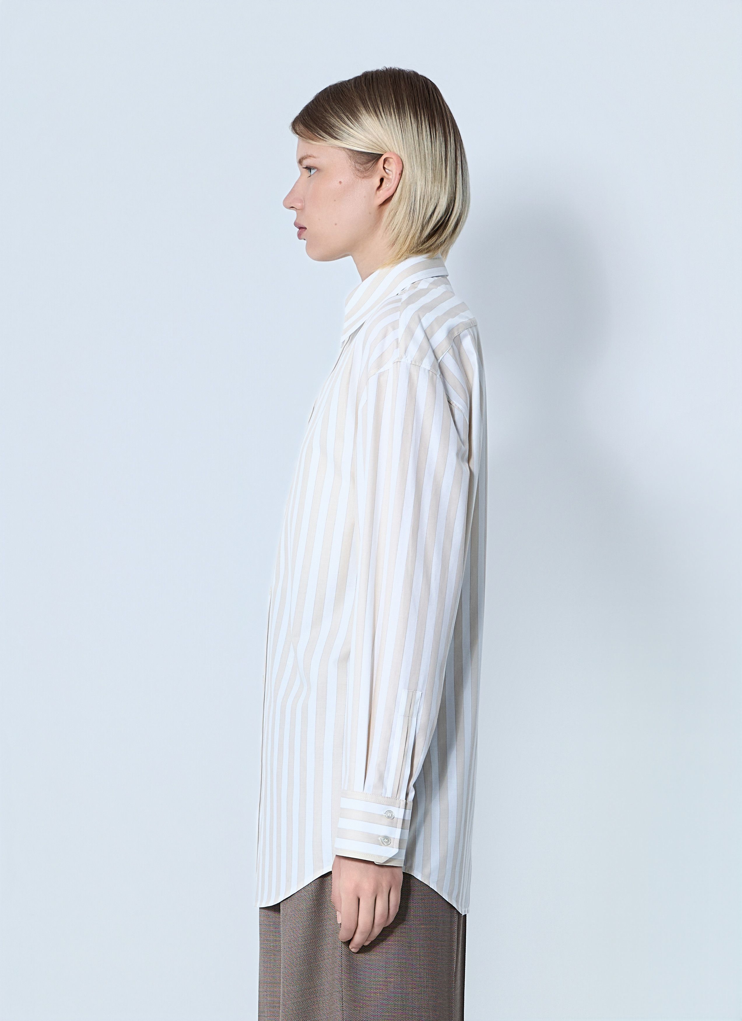 Saint Laurent Paris Striped Button-Down Shirt Size M / US 6-8 / IT 42-44 - 3 Thumbnail