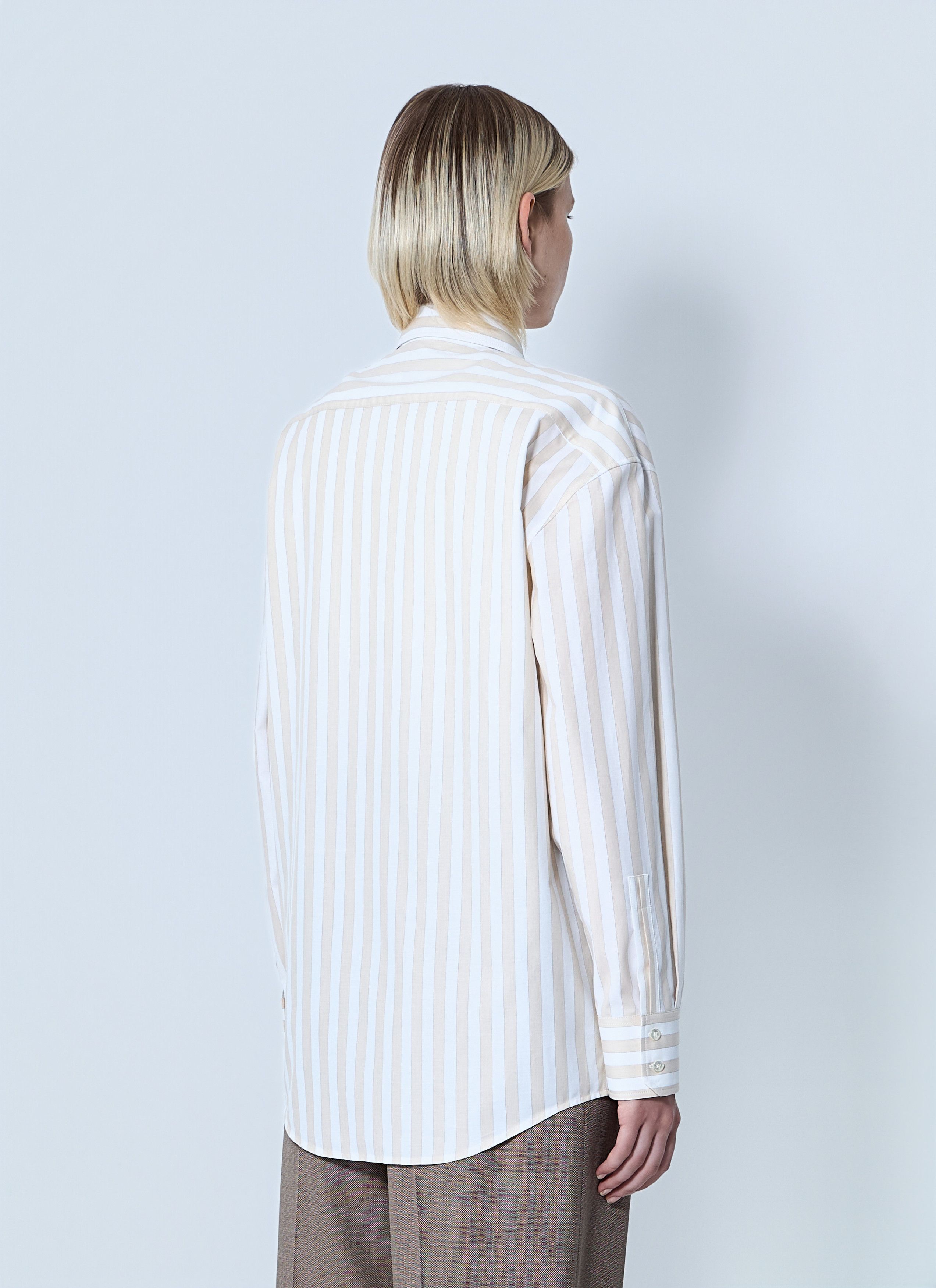 Saint Laurent Paris Striped Button-Down Shirt Size M / US 6-8 / IT 42-44 - 4 Thumbnail