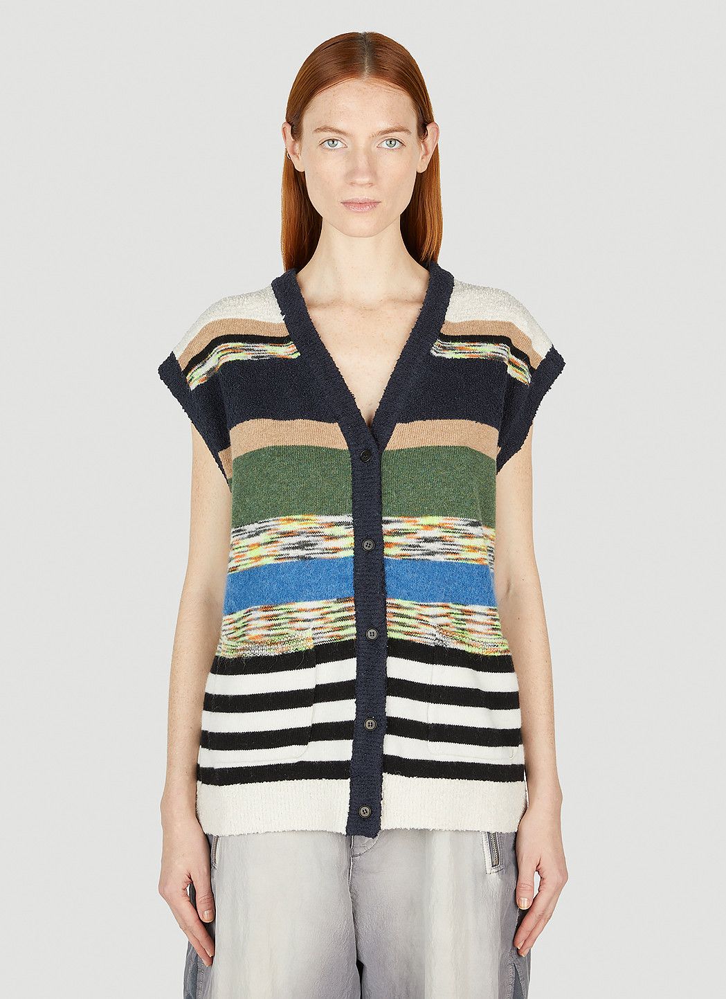 Soulland Alert And Fresh Sleeveless Cardigan Size US XL / EU 56 / 4 - 6 Thumbnail