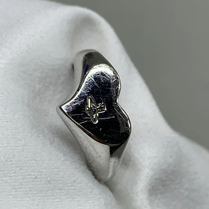 Vivienne Westwood Vivienne Westwood Heart Saturn 925 Silver Ring 0079 Size ONE SIZE - 5 Thumbnail