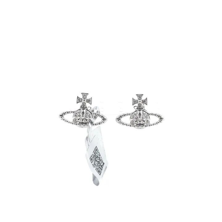 Vivienne Westwood Vivienne Westwood Mayfair Crystal Saturn Earrings 0079 Size ONE SIZE - 2 Thumbnail