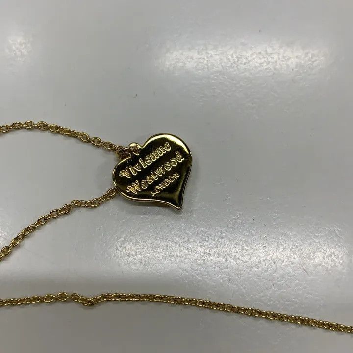 Vivienne Westwood Vivienne Westwood Brass Heart Necklace 0079 Size ONE SIZE - 3 Thumbnail