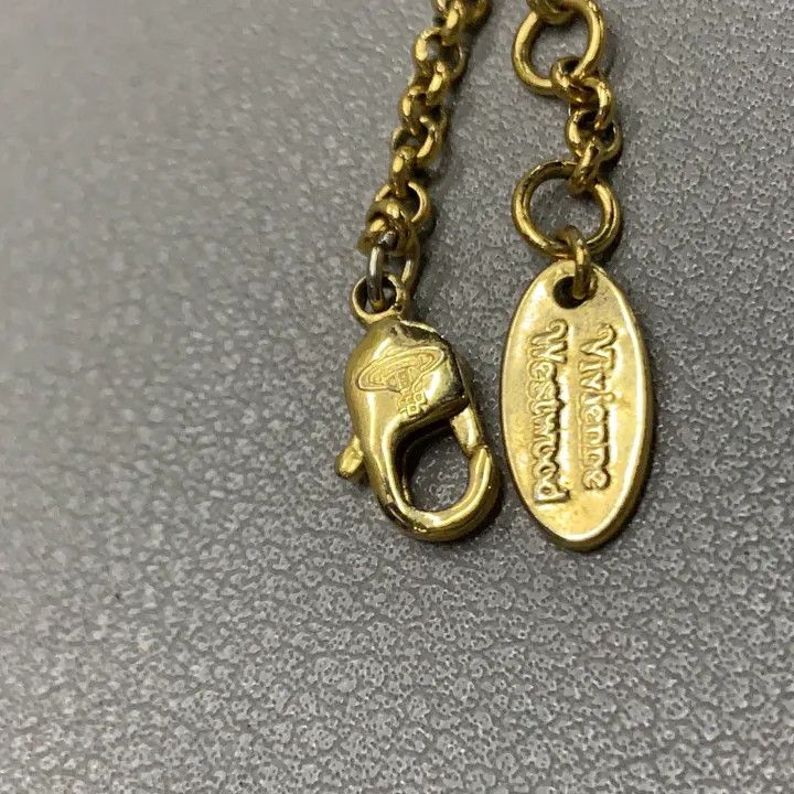 Vivienne Westwood Vivienne Westwood Brass Logo Bracelet for Women 0079 Size ONE SIZE - 5 Thumbnail