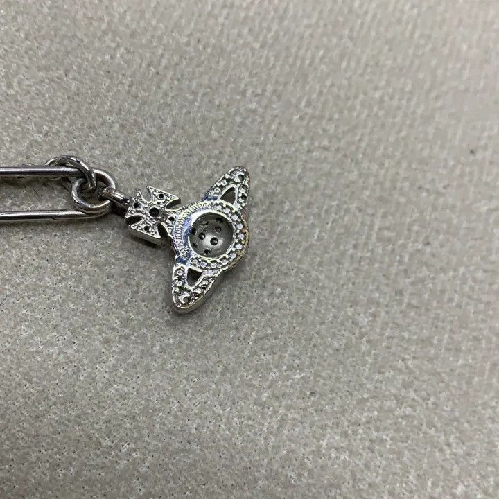Vivienne Westwood Vivienne Westwood Lucrece Crystal Safety Pin Necklace 0079 Size ONE SIZE - 5 Thumbnail