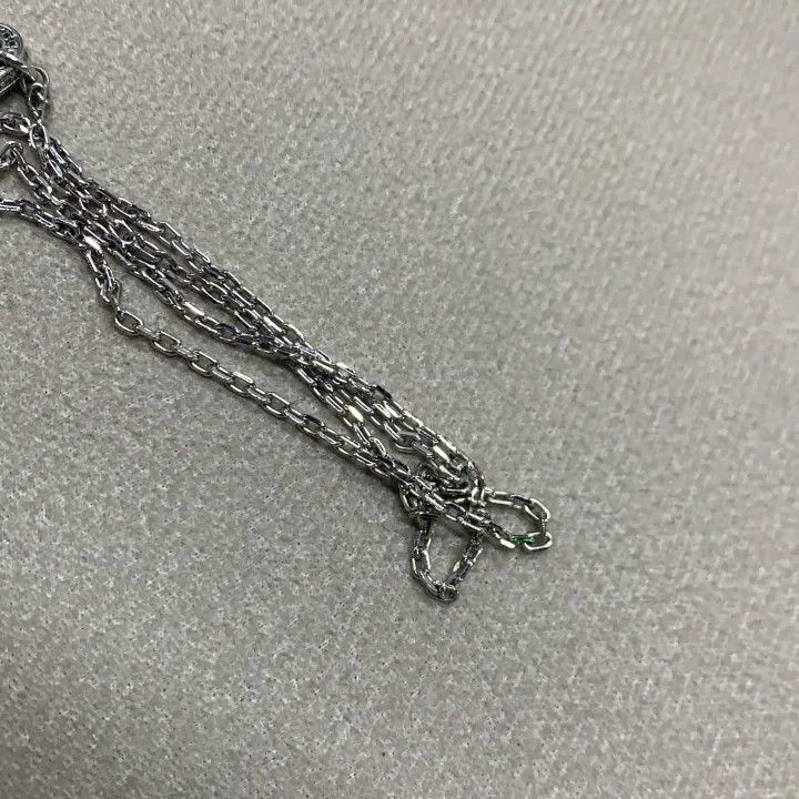 Vivienne Westwood Vivienne Westwood Lucrece Crystal Safety Pin Necklace 0079 Size ONE SIZE - 4 Thumbnail