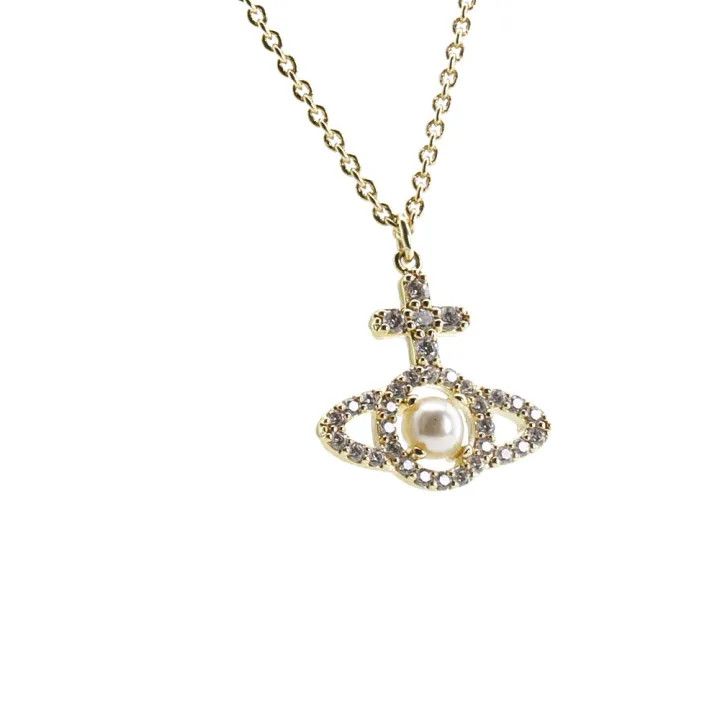 Vivienne Westwood Vivienne Westwood Gold Embellished Alloy Necklace 0079 Size ONE SIZE - 2 Thumbnail