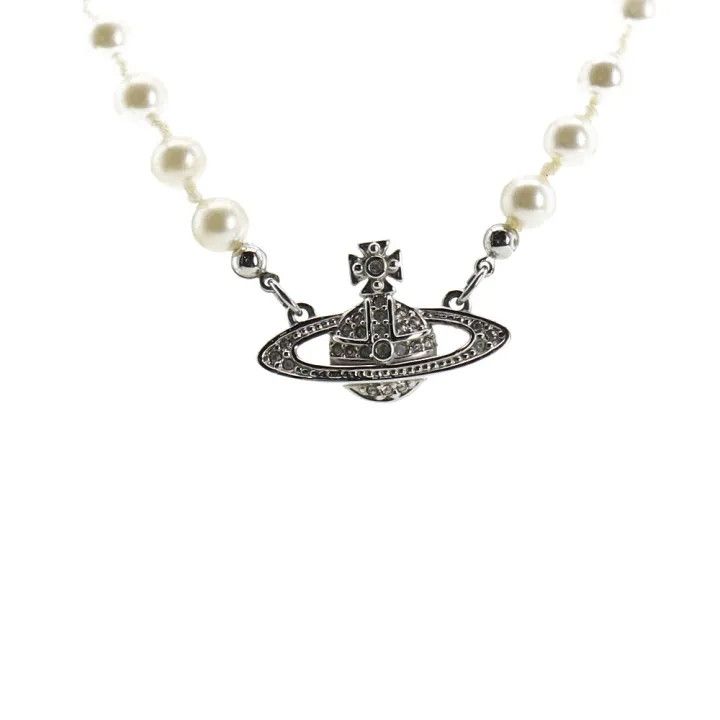 Vivienne Westwood Vivienne Westwood Mini Bas Relief Choker Necklace 0079 Size ONE SIZE - 2 Thumbnail