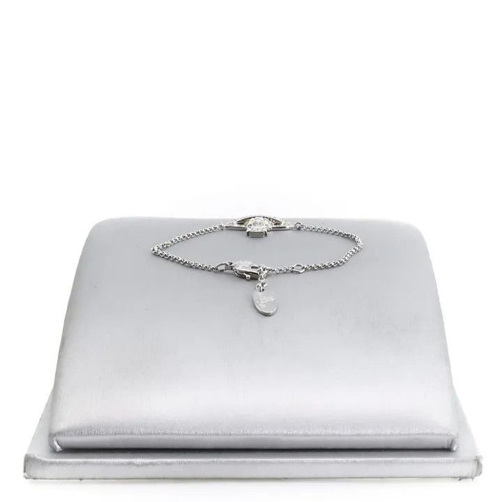 Vivienne Westwood Vivienne Westwood Silver Saturn Bracelet for Women 0079 Size ONE SIZE - 2 Thumbnail