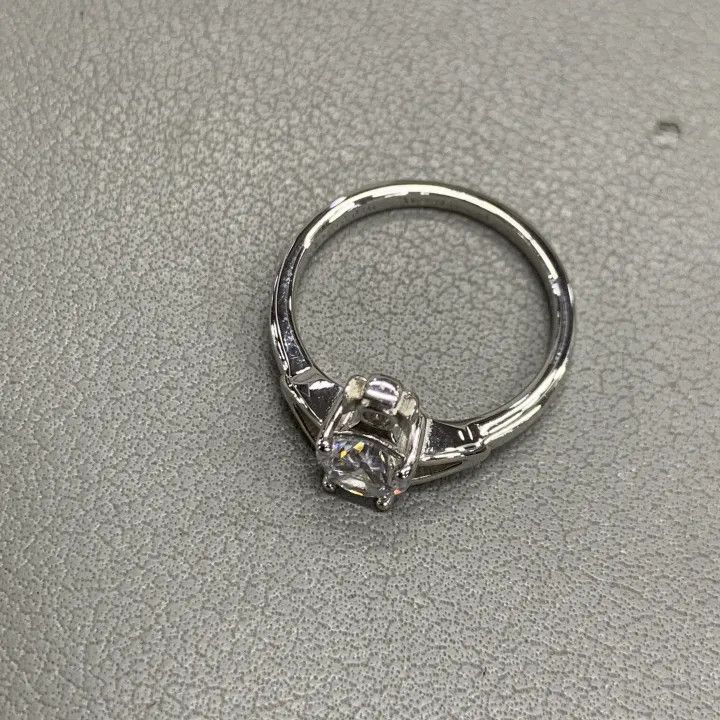 Vivienne Westwood Vivienne Westwood Reina Silver Rhinestone Ring 0079 Size ONE SIZE - 2 Thumbnail