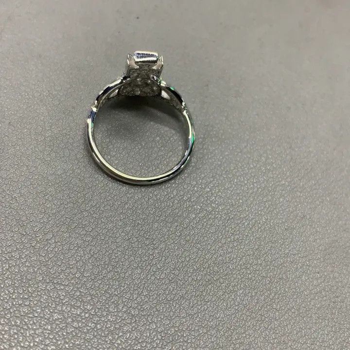 Vivienne Westwood Vivienne Westwood Silver Crystal Saturn Ring 0079 Size ONE SIZE - 3 Thumbnail