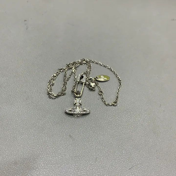 Vivienne Westwood Vivienne Westwood Lucrece Crystal Brooch Necklace 0079 Size ONE SIZE - 6 Thumbnail