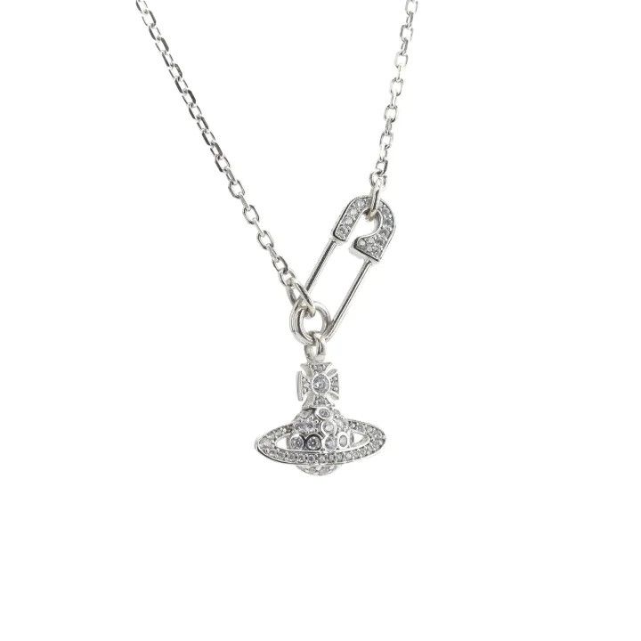 Vivienne Westwood Vivienne Westwood Lucrece Crystal Brooch Necklace 0079 Size ONE SIZE - 2 Thumbnail