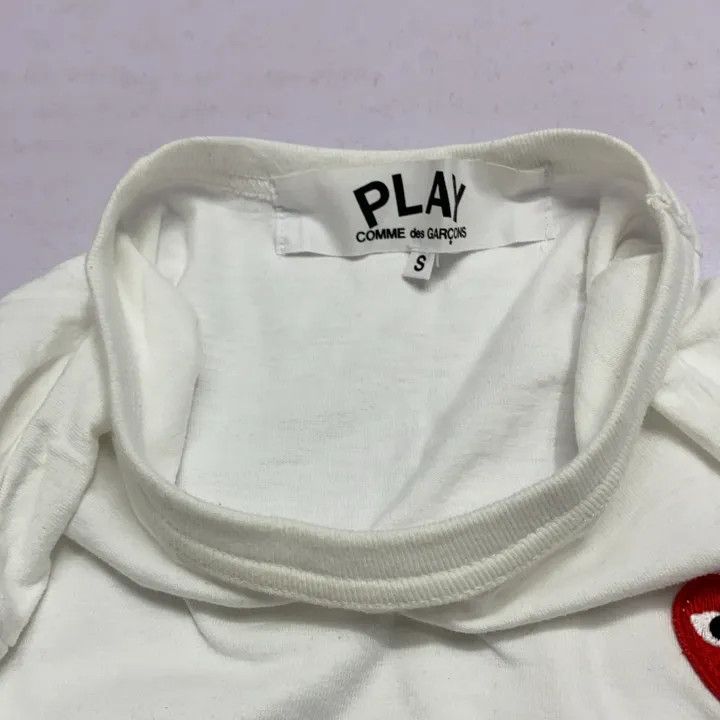 Comme des Garcons Comme des Garçons Play Red Heart Short Sleeve T-Shirt 0079 Size US S / EU 44-46 / 1 - 5 Thumbnail
