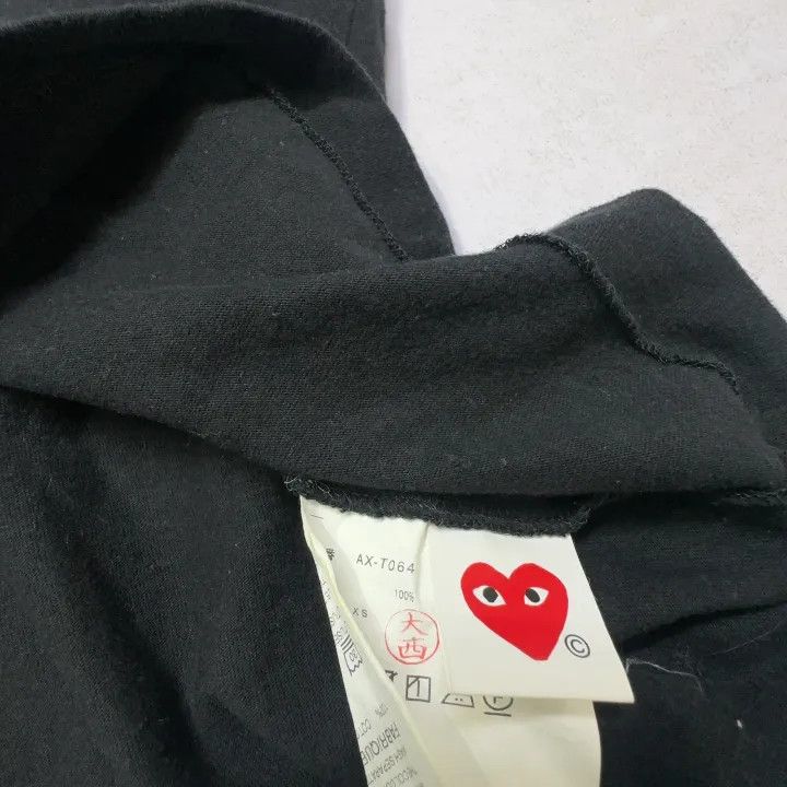 Comme des Garcons Comme des Garçons Play Black Embroidered T-Shirt 0079 Size US XS / EU 42 / 0 - 5 Thumbnail