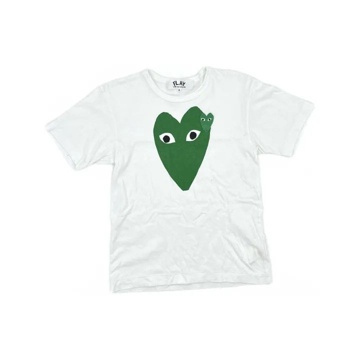 Comme des Garcons Comme des Garçons Play Green Heart Print T-Shirt 0079 Size US S / EU 44-46 / 1 - 2 Thumbnail
