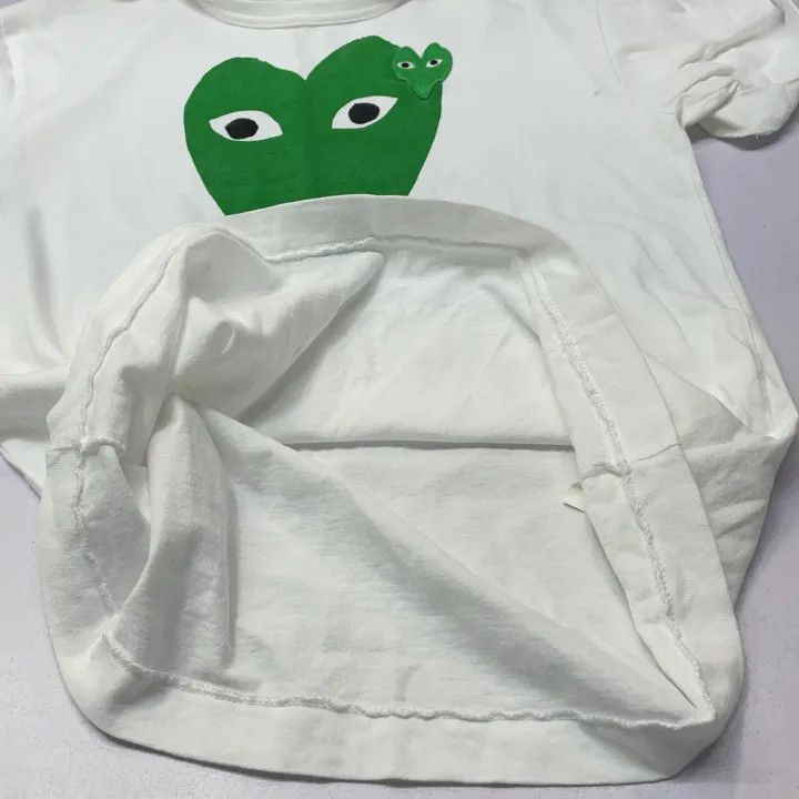 Comme des Garcons Comme des Garçons Play Green Heart Print T-Shirt 0079 Size US S / EU 44-46 / 1 - 8 Thumbnail